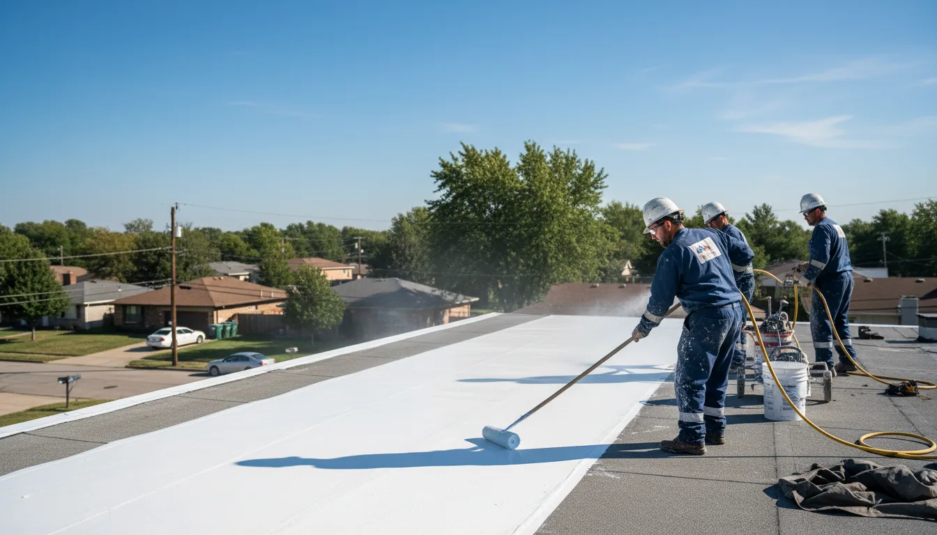 Commercial roof coating in Matamoras, PA near me